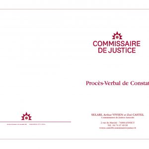 Chemise de constat Sepia personnalisée