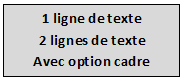 Option cadre pour tampon