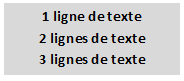 Ligne de texte pour tampon